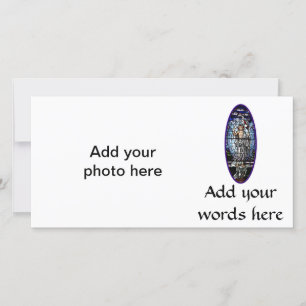 Cartes Pour Fêtes Annuelles Pâques : Résurrection du Vitrail du Christ