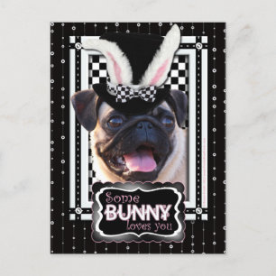 Cartes Pour Fêtes Annuelles Pâques - Un lapin t'aime - Carlin