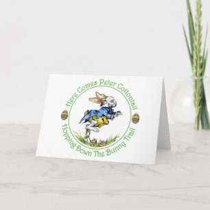 Cartes Pour Fêtes Annuelles PÂQUES - vient ici le lapin de Peter