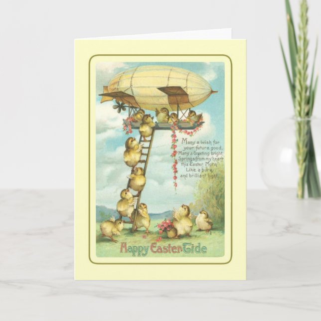 Cartes Pour Fêtes Annuelles Pâques vintage (Devant)