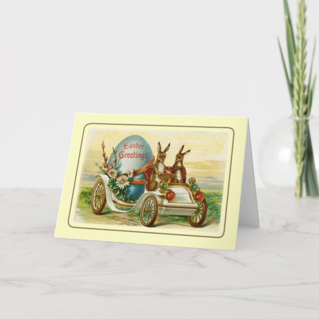 Cartes Pour Fêtes Annuelles Pâques vintage (Devant)