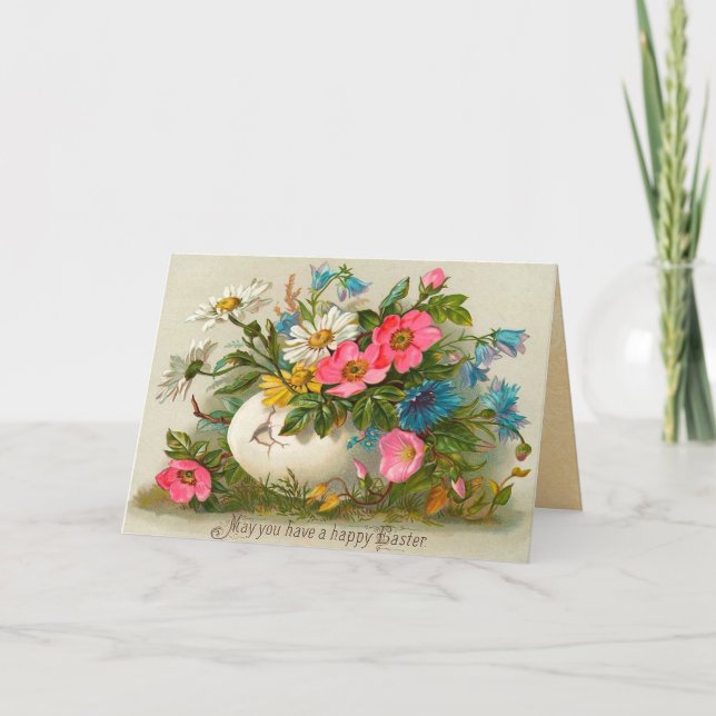 Cartes Pour Fêtes Annuelles Pâques vintage (Devant)