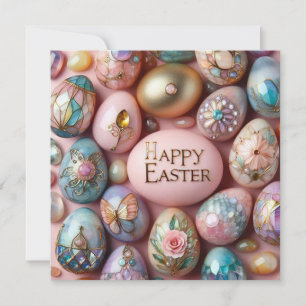 Cartes Pour Fêtes Annuelles Pâques vintage ~ JOYEUX PÂQUES ~ Œufs de Pâques ~
