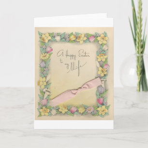 Cartes Pour Fêtes Annuelles Pâques vintages pour l'épouse "Mario"