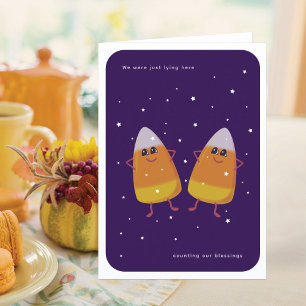 Cartes Pour Fêtes Annuelles Paquet de bonbons en forme de maïs "Compter nos bé