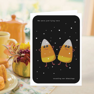 Cartes Pour Fêtes Annuelles Paquet de bonbons en forme de maïs "Comptons nos b
