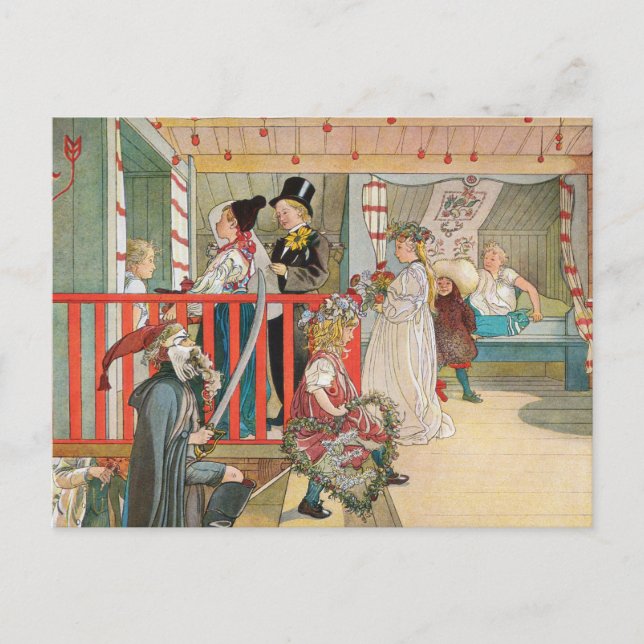 Cartes Pour Fêtes Annuelles Parade de Noël des enfants (Devant)