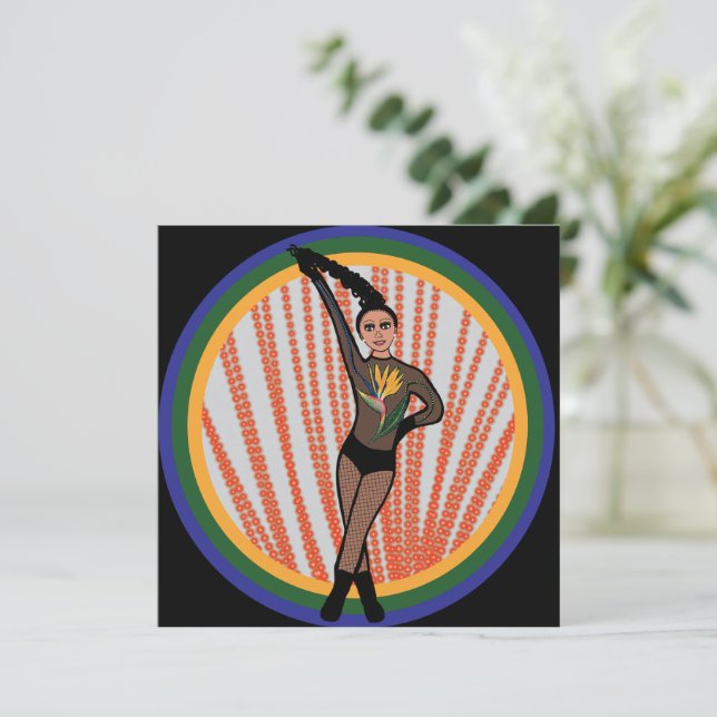 Cartes Pour Fêtes Annuelles Paradise Dancer B Holiday Card (Debout devant)