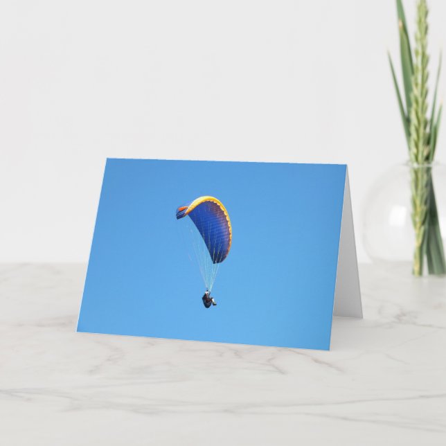 Cartes Pour Fêtes Annuelles Parapente (Devant)