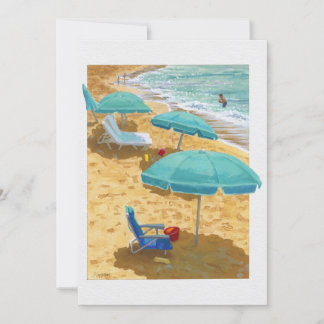Cartes Pour Fêtes Annuelles Parasols de plage de Maui - Baie de Kapalua