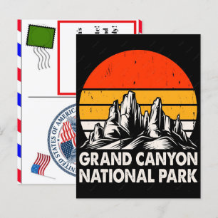 Cartes Pour Fêtes Annuelles Parc national aventure extérieure drôle montagne n