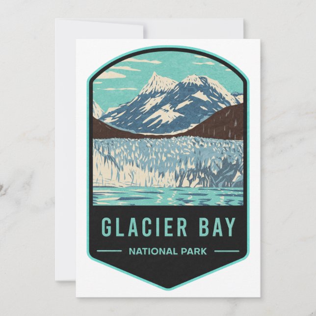 Cartes Pour Fêtes Annuelles Parc national de Glacier Bay (Devant)