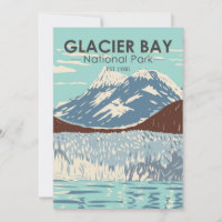 Parc national de Glacier Bay Alaska Vintage