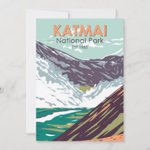 Cartes Pour Fêtes Annuelles Parc national de Katmai Dix mille fumeurs Vintages