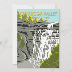 Cartes Pour Fêtes Annuelles Parc national de la vallée de Cuyahoga Ohio Vintag