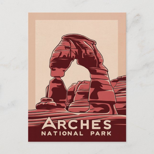 Cartes Pour Fêtes Annuelles Parc national des Arches Red Rock (Devant)
