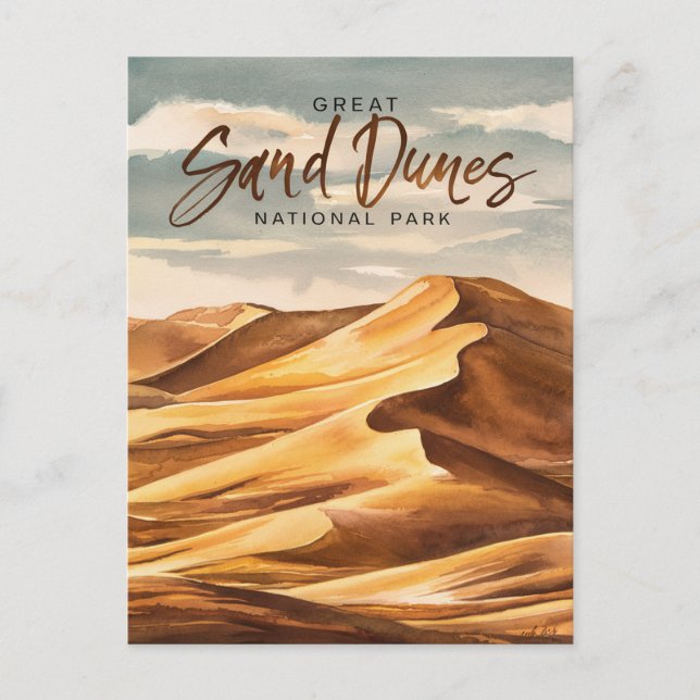 Cartes Pour Fêtes Annuelles Parc national des Dunes de sable Great Sand (Devant)