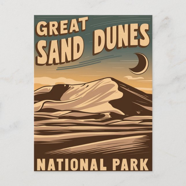 Cartes Pour Fêtes Annuelles Parc national des Great Sand Dunes Nuit magique (Devant)