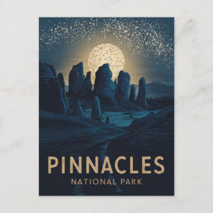 Cartes Pour Fêtes Annuelles Parc national des Pinnacles - Pleine lune -