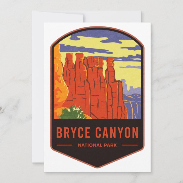 Cartes Pour Fêtes Annuelles Parc national du Bryce Canyon (Devant)