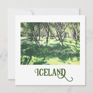 Cartes Pour Fêtes Annuelles Parc Reykjavik en Islande art raffiné par Pola.B.A