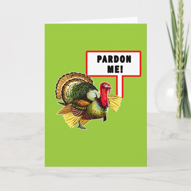 Cartes Pour Fêtes Annuelles Pardonnez-moi conception drôle de jour de la (Devant)