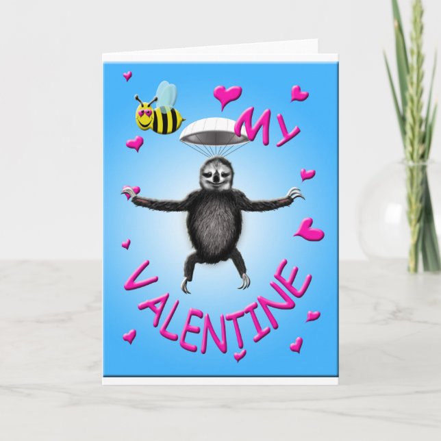 Cartes Pour Fêtes Annuelles paresse à la valentine (Devant)