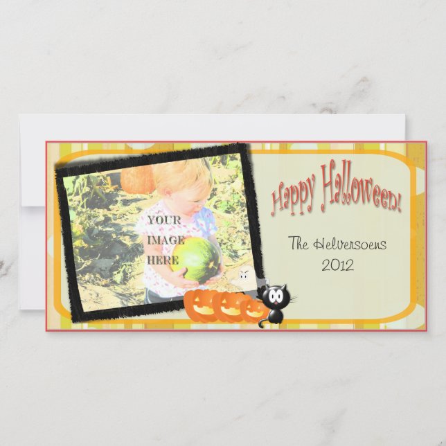 Cartes Pour Fêtes Annuelles Parfait pour montrer votre costume d'Halloween - (Devant)