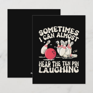 Cartes Pour Fêtes Annuelles Parfois, je peux presque entendre le quille rire