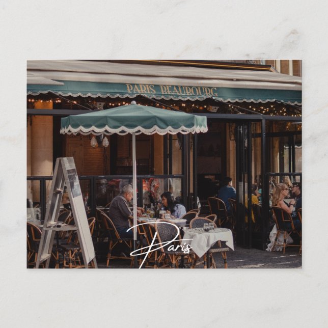 Cartes Pour Fêtes Annuelles Paris Café (Paris) (Devant)