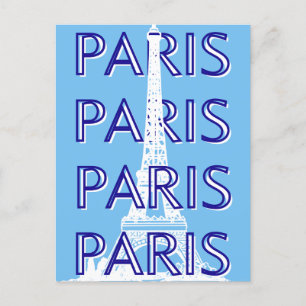 Cartes Pour Fêtes Annuelles Paris Travel Art, Travel Art, Preppy Art, Bleu