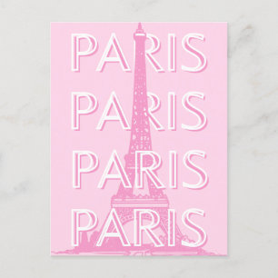 Cartes Pour Fêtes Annuelles Paris Travel Art, Travel Art, Preppy Art, Rose