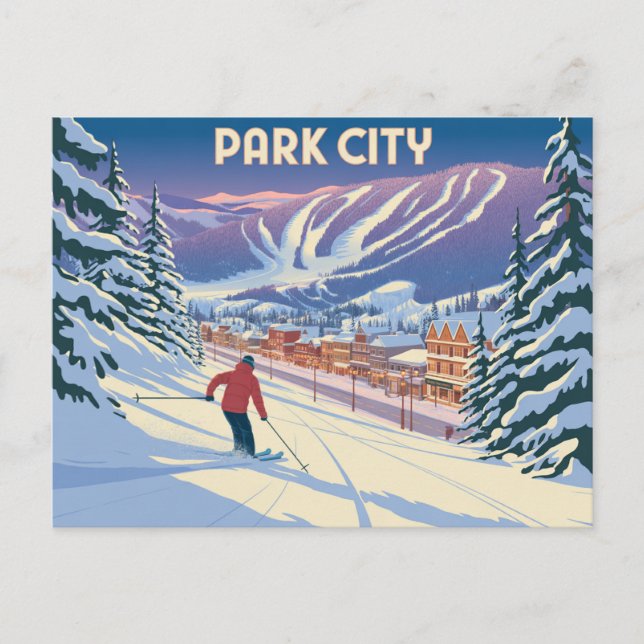 Cartes Pour Fêtes Annuelles Park City Utah (Devant)
