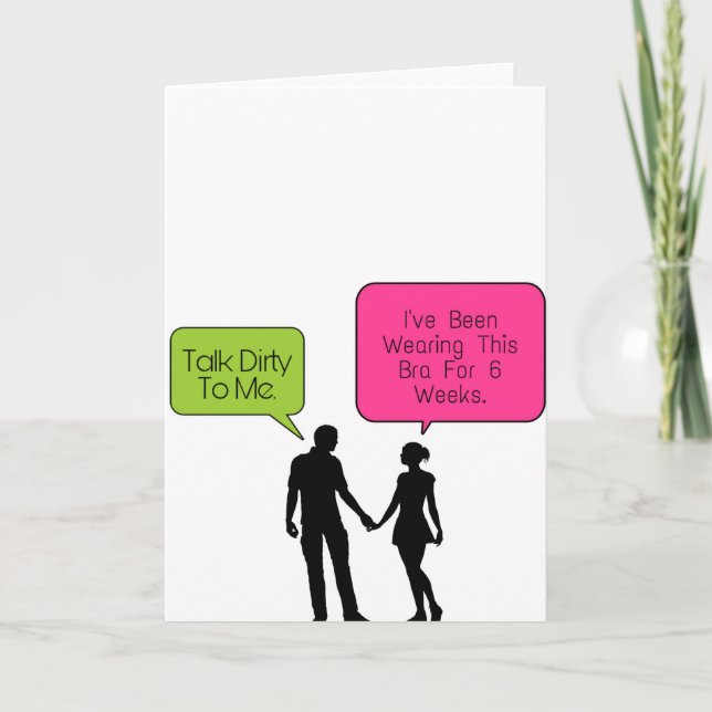 Cartes Pour Fêtes Annuelles Parlez-Moi Sale... (Devant)