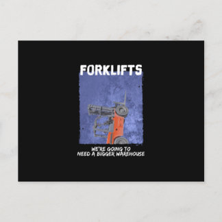 Cartes Pour Fêtes Annuelles Parody de Forklifts