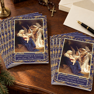 Cartes Pour Fêtes Annuelles Paroisse catholique Nativité Noël du prêtre