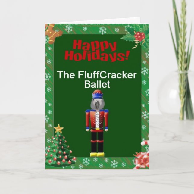 Cartes Pour Fêtes Annuelles Parrot Fluffcracker Ballet Christmas Cards (Devant)