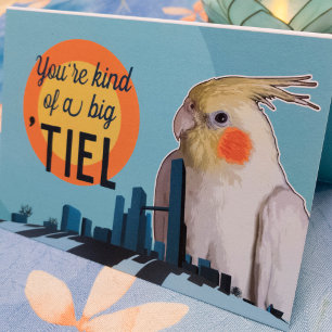 Cartes Pour Fêtes Annuelles Parrot Un Genre De Gros Tiel Cockatiel Valentine