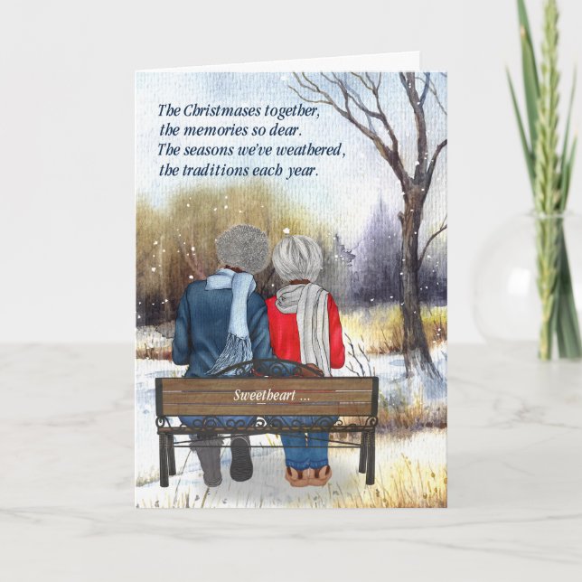 Cartes Pour Fêtes Annuelles Partenaire de vie Lesbiennes Afro-Américaines seni (Devant)