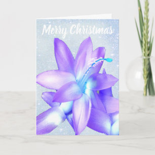 Cartes Pour Fêtes Annuelles *~* Parties scintillant Joyeux Noël Fleur Personna