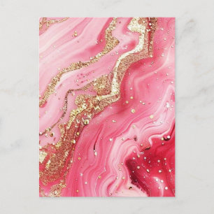 Cartes Pour Fêtes Annuelles Parties scintillant Motif rose sans couture
