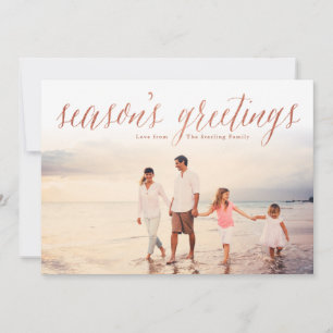 Cartes Pour Fêtes Annuelles Parties scintillant rose Bonnes Fêtes d'or Look Ph