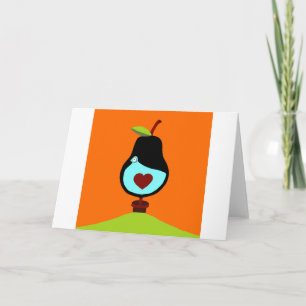 Cartes Pour Fêtes Annuelles Partridge dans un arbre à poires