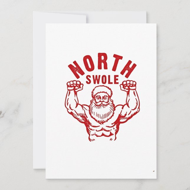 Cartes Pour Fêtes Annuelles Pas d'ascenseur Pas de cadeaux North Swole Washed  (Devant)