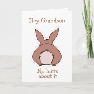CARTES POUR FÊTES ANNUELLES PAS DE "BUTTS" À CE SUJET *GRANDSON* EASTER
