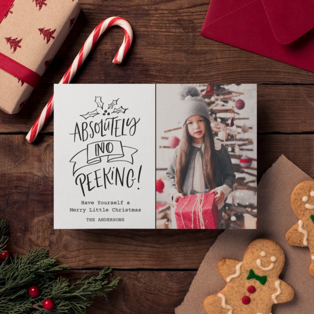 Cartes Pour Fêtes Annuelles Pas de Peeers Famille Photo de Noël Plaid (Créateur téléchargé)