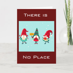 CARTES POUR FÊTES ANNUELLES "PAS D'ENDROIT COMME GNOME POUR LES VACANCES"