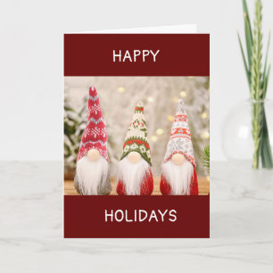 CARTES POUR FÊTES ANNUELLES PAS D'ENDROIT COMME "GNOME" POUR LES VACANCES