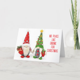 CARTES POUR FÊTES ANNUELLES *PAS D'ENDROIT COMME GNOME POUR NOËL*