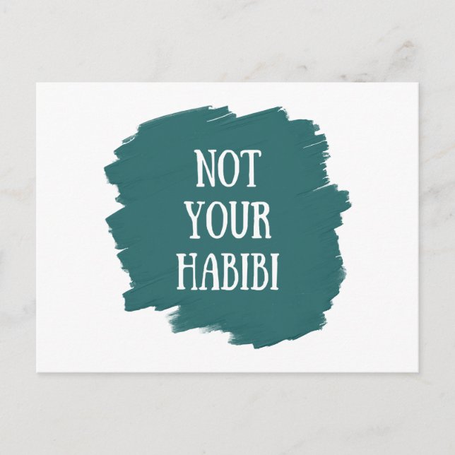 Cartes Pour Fêtes Annuelles Pas ton Habibi (Devant)